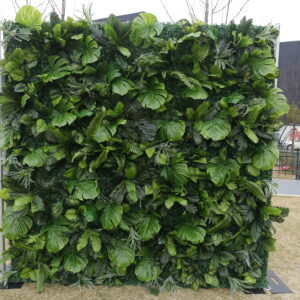 5D Fabric Artificial Rolling Up Green Tropical Artificial Plant Wall